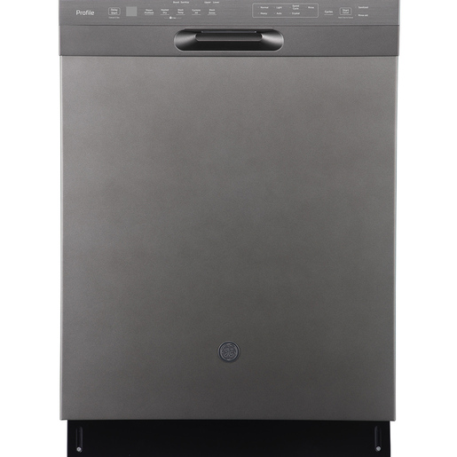 Lave-vaisselle encastré GE Profile de 24 po avec commandes à l'avant, ardoise - PBF665SMPES