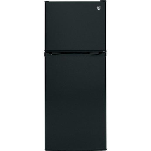 GE 11.55 cu.ft. Top Freezer Refrigerator Black GPE12FGKBB