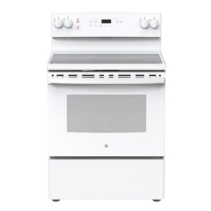 GE 30" Electric Freestanding Range with Storage Drawer White JCB630DKWW