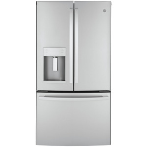 GE 22.1 Cu. Ft. Counter-Depth French-Door Refrigerator Fingerprint Resistant Stainless Steel - GYE22GYNFS