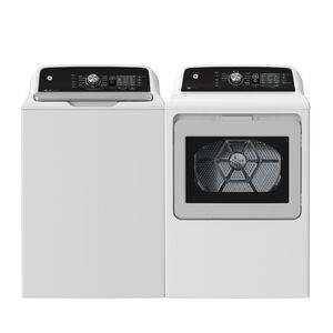 GE Top Load Washer & Dryer Pair - White GE Top Load Washer & Dryer Pair - White