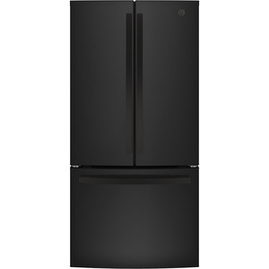 GE 18.6 Cu. Ft. Counter-Depth French-Door Refrigerator Black - GWE19JGLBB
