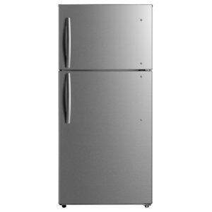 GE Energy Star 18 cu. ft. Top-Freezer Refrigerator Stainless Steel - GTE18FSLKSS
