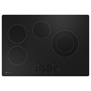 GE Profile Table de cuisson encastrée à électrique de 30 po avec commandes tactiles, Noir- PEP7030DTBB