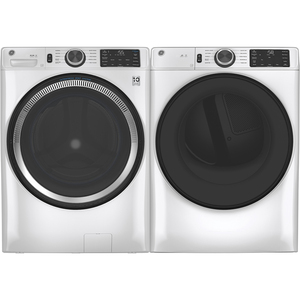GE Front Load Washer with UltraFresh Vent System & Dryer Pair – White GE Front Load Washer with UltraFresh Vent System & Dryer Pair – White