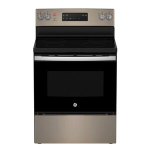 5.0 cu. Ft. Free Standing Electric Self Cleaning Range, Hi - Lo Broil, Dual Bake Element, Storage Drawer