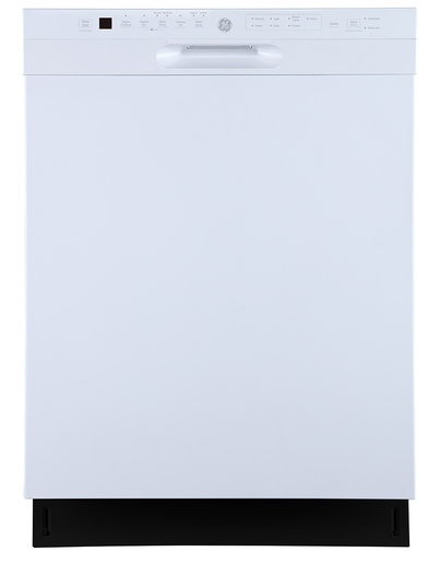 Lave-vaisselle encastré GE de 24 po avec commandes à l'avant et cuve profonde en acier inoxydable, blanc - GBF655SGPWW Lave-vaisselle encastré GE de 24 po avec commandes à l'avant et cuve profonde en acier inoxydable, blanc - GBF655SGPWW