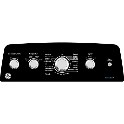 Sécheuse au gaz à chargement par le haut GE de 7,2 pi3 avec SaniFresh programme, blanc - GTD49GBMRWS Sécheuse au gaz à chargement par le haut GE de 7,2 pi3 avec SaniFresh programme, blanc - GTD49GBMRWS