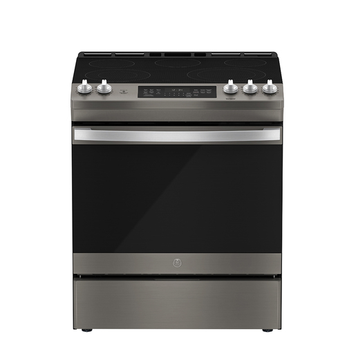 GE 30" Electric Slide-In Front Control True Convection Range with Storage Drawer Slate - JCS840EMES GE 30" Electric Slide-In Front Control True Convection Range with Storage Drawer Slate - JCS840EMES