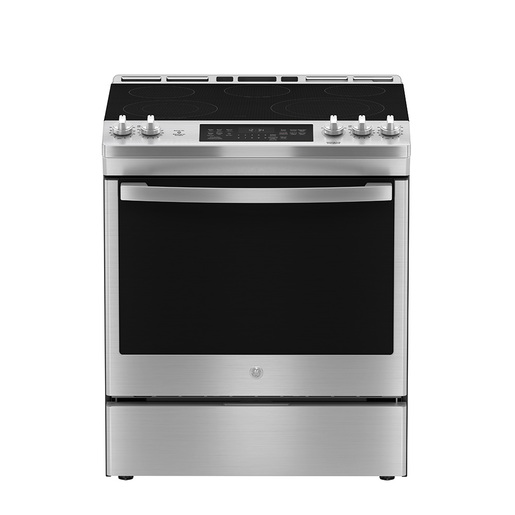 GE 30" Electric Slide-In Front Control True Convection Range with Storage Drawer Stainless Steel - JCS840SMSS GE 30" Electric Slide-In Front Control True Convection Range with Storage Drawer Stainless Steel - JCS840SMSS