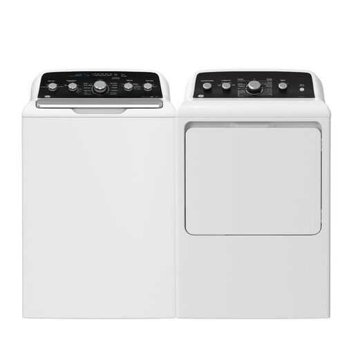 Ensemble laveuse et sécheuse à chargement par le haut GE - Blanc Ensemble laveuse et sécheuse à chargement par le haut GE - Blanc