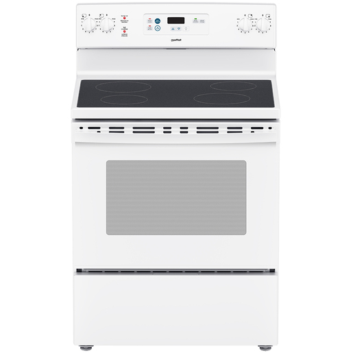 Cuisinière électrique non encastrée Moffat de 30 po avec four à nettoyage manuel, blanc - MCBS585DNWW