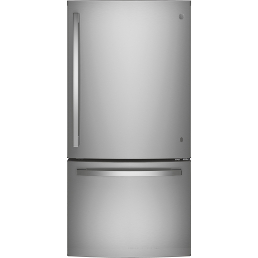 GE 24.9 Cu. Ft. Bottom Mount Refrigerator Fingerprint Resistant Stainless Steel - GDE25EYKFS GE 24.9 Cu. Ft. Bottom Mount Refrigerator Fingerprint Resistant Stainless Steel - GDE25EYKFS
