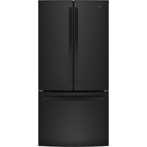 Réfrigérateur GE à profondeur de comptoir de 18,6 pi3 avec porte à deux battants noir - GWE19JGLBB