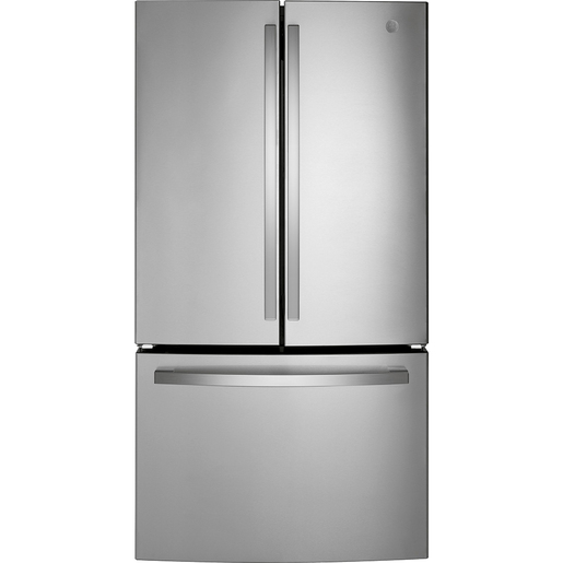 Réfrigérateur à Porte Française GE® de 21.9 pi³, profondeur comptoir, Acier inoxydable - GWE22JYMFS