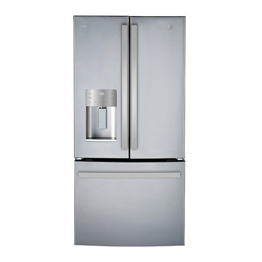 33" Counter-depth, bottom mount french-door refrigerator, 17.5 cu.ft.,External Ice and Water Dispenser - PYE18HYRCFS 33" Counter-depth, bottom mount french-door refrigerator, 17.5 cu.ft.,External Ice and Water Dispenser - PYE18HYRCFS