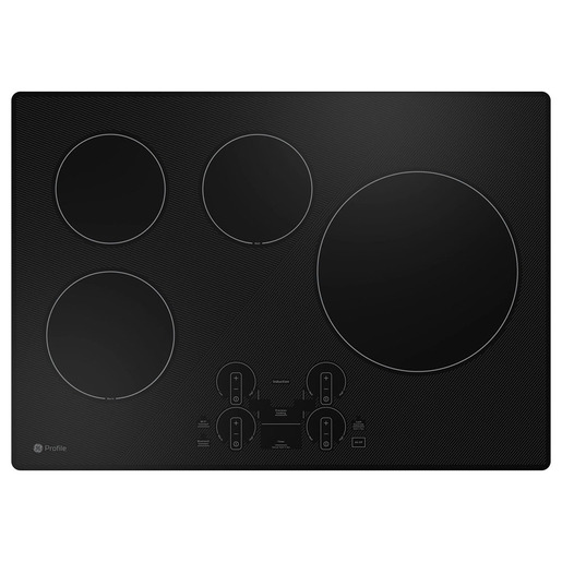 GE Profile Table de cuisson encastrée à induction de 30 po avec commandes tactiles Black- PHP7030DTBB