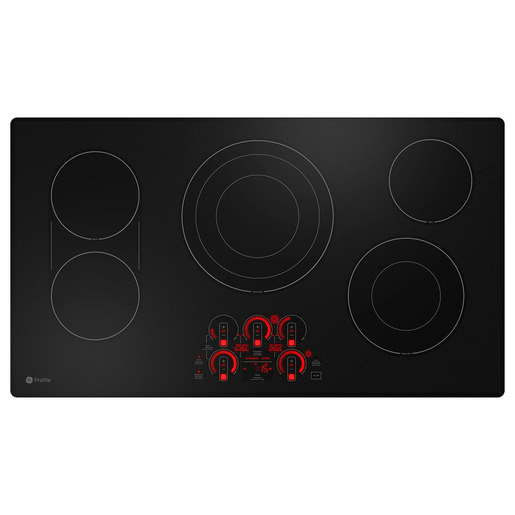 GE Profile Table de cuisson encastrée à électrique de 36 po avec commandes tactiles, Noir- PEP7036DTBB