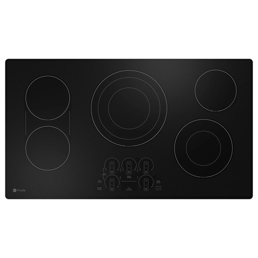 GE Profile 36" Built-in Touch Control Electric Cooktop Black- PEP7036DTBB