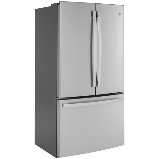 Réfrigérateur à Porte Française de 23.1 pi3 GE de Profondeur Standard, Acier inoxydable - GWE23GYNFS