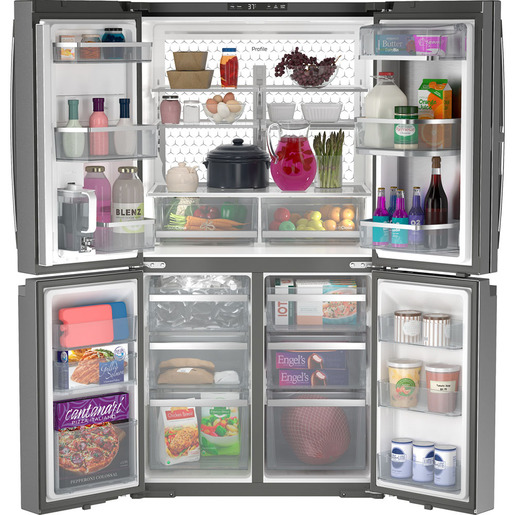 D-REFRIGERATOR-28.4-CU-FT-QUAD-DOOR-PAD28BYTFS-GE-PROFILE-OPEN-FULL