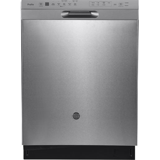 GE Profile 24" Built-In Front Control Dishwasher with Stainless Steel Tall Tub Stainless Steel - PBF665SSPFS