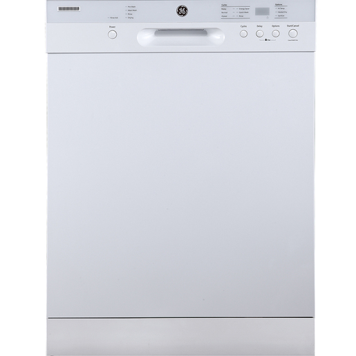 GE 24" Built-In Front Control Dishwasher with Stainless Steel Tall Tub White - GBF532SGPWW GE 24" Built-In Front Control Dishwasher with Stainless Steel Tall Tub White - GBF532SGPWW