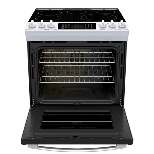 F-SLIDE-IN-SELF-CLEAN-ELECTRIC-RANGE-WITH-AIR-FRY-AND-BAKING-DRAWER-WHITE-PCS940DMWW-GE-PROFILE-OPEN