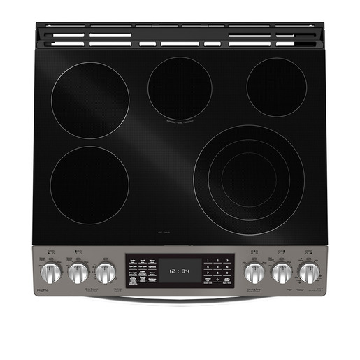 G-SLIDE-IN-SELF-CLEAN-ELECTRIC-RANGE-WITH-AIR-FRY-AND-BAKING-DRAWER-SLATE-PCS940EMES-GE-PROFILE-TOP