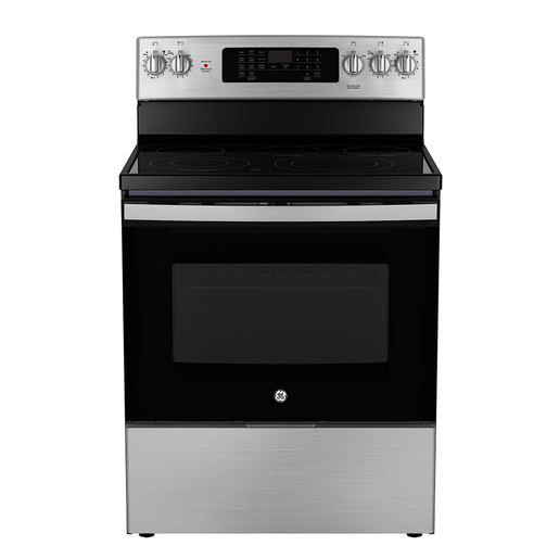 GE 30” Free-Standing Electric Convection Range with No-Preheat Air Fry - JCB840STSS