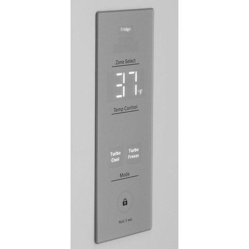 GE Réfrigérateur à congélateur inférieur de 17.7pi³ acier inoxydable résistant aux marques de doigts- GBE17HYRFS