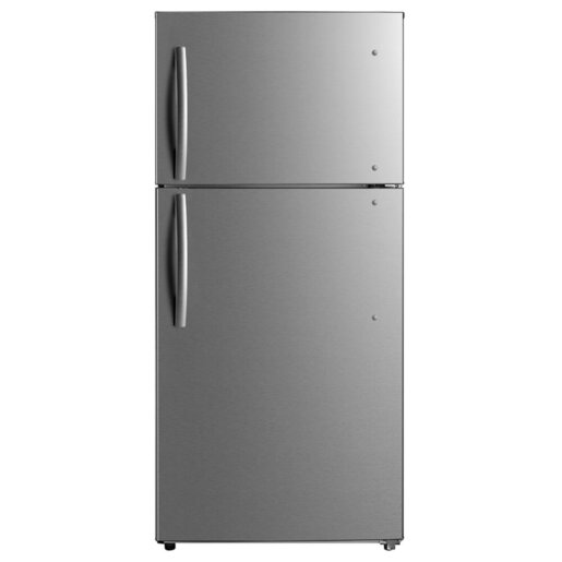 Réfrigérateur à congélateur supérieur GE® homologué Energy Star de 18 pi³ acier inoxydable - GTE18FSLKSS