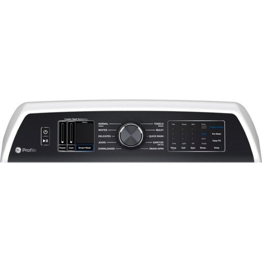 GE Profile 6.1 Cu. Ft. (IEC) Top Load Washer with Smarter Wash Technology White - PTW705BSTWS