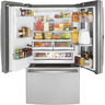 J-REFRIGERATOR-222CUFT-STAINLESS-STEEL-PYD22KYNFS-GE-PROFILE-OPEN-FULL