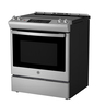 GE Cuisinière encastrée à électrique de 30 po avec four à convection et friture a air sans préchauffage - JCS830SVSS