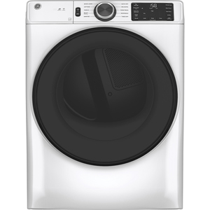GE® 7.8 cu. ft. Capacity, 10.1 kg (IEC) Gas Dryer with Built-In Wifi White - GFD55GSSNWW