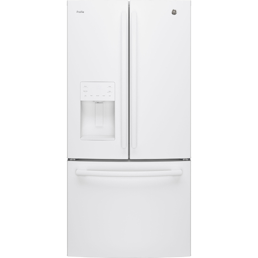 Réfrigérateur GE Profile homologué Energy Star de 23,5 pi³ avec porte à deux battants, blanc - PFE24HGLKWW