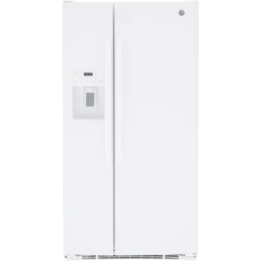 GE 23.2 Cu. Ft. Side-By-Side Refrigerator White - GSS23GGPWW