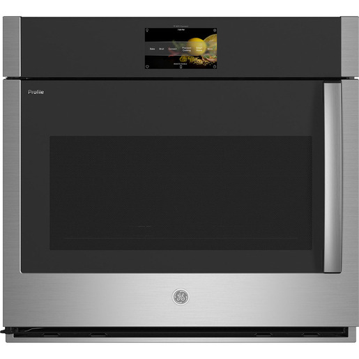 GE Profile 30" Built-In Convection Single Wall Oven with Left-Hand Swing Doors - Stainless Steel PTS700LSNSS