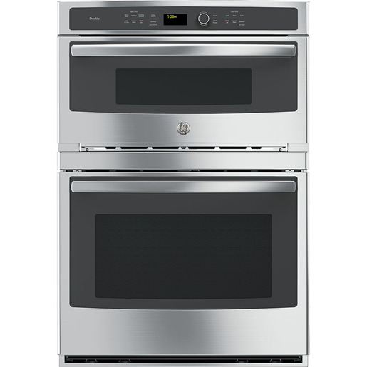 GE Profile 6.7 Cu. Ft. Built-In Combination Convection Microwave/Convection Wall Oven Stainless Steel - PT7800SHSS