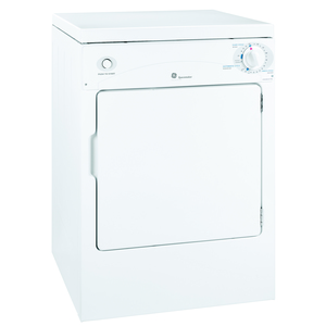 GE 3.6 cu. ft. Electric Compact Dryer White PSKP333EBWW
