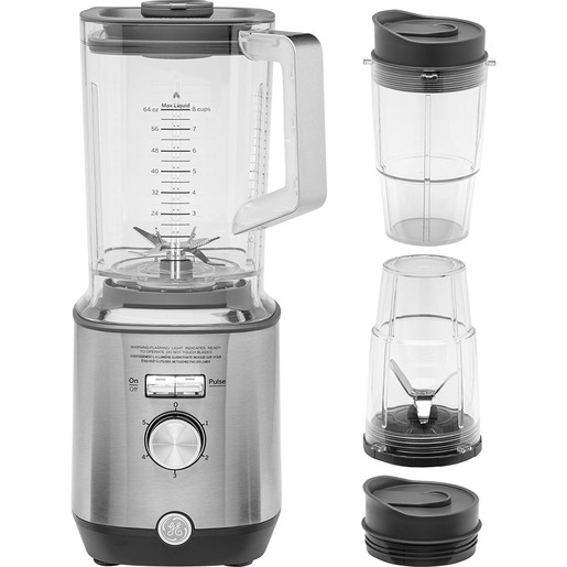 GE Blender with personal cups Stainless Steel - G8BCAASSPSS