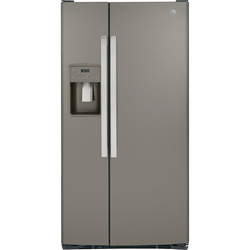 GE 23 Cu. Ft. Side-By-Side Refrigerator Slate - GSS23GMPES