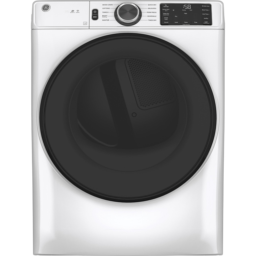 GE® 7.8 cu. ft. Capacity Dryer with Built-In Wifi White - GFD55ESMNWW