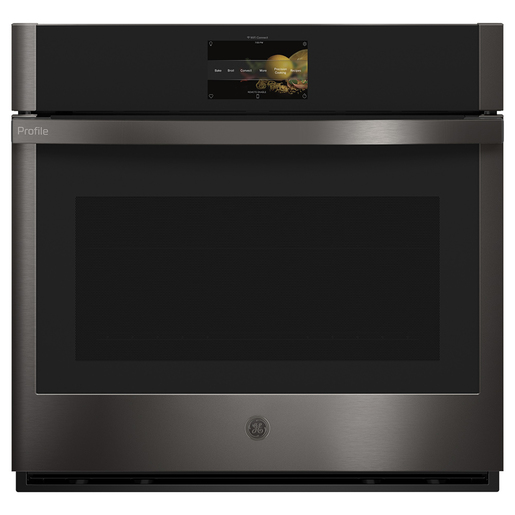 GE Profile 30" Built-In Convection Single Wall Oven Black Stainless Steel - PTS9000BNTS