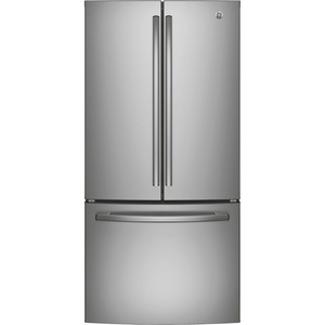 GE Réfrigérateur avec porte à deux battants de 24.8 pi³, acier inoxydable résistant aux marques de doigts - GNE25DYRKFS