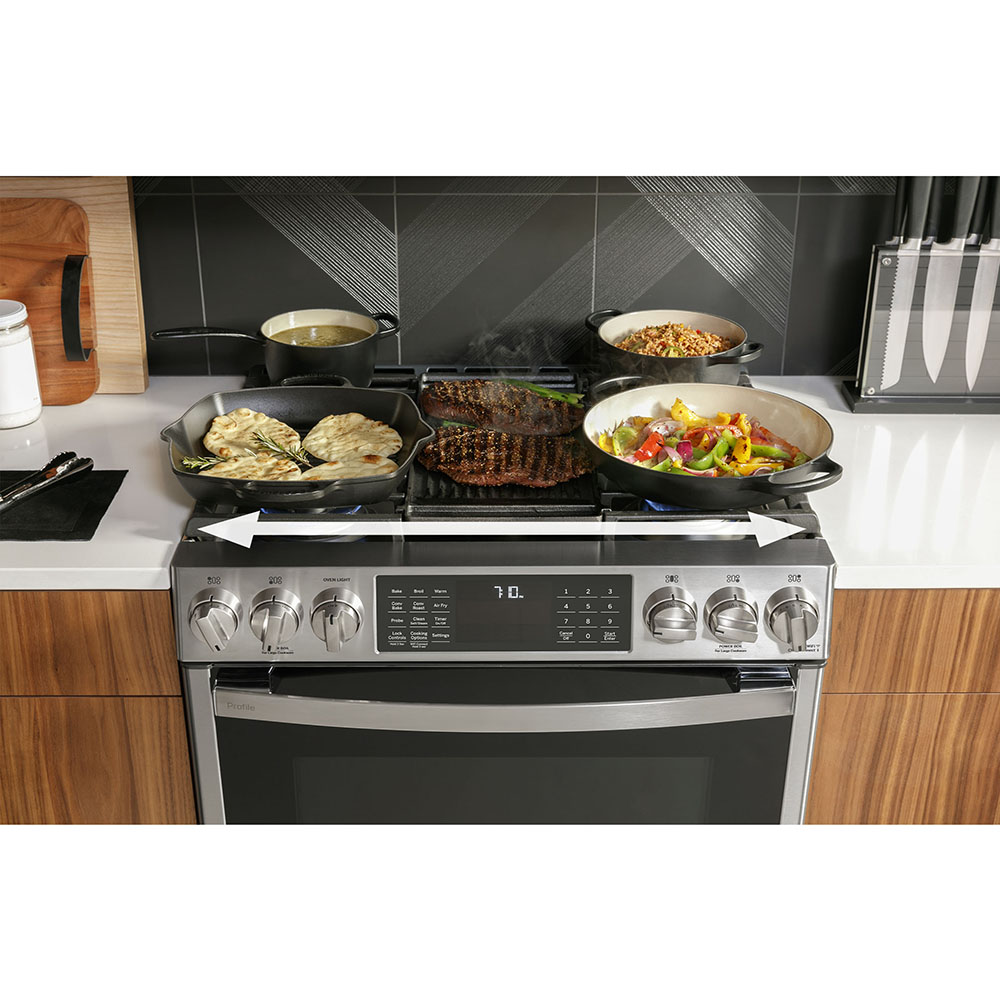 GE Profile 30 Double Oven Gas Range with No-Preheat Air Fry