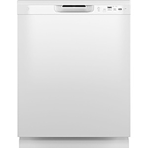 GE 24" Built-In Front Control Dishwasher White - GDF510PGRWW