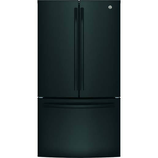 Réfrigérateur avec porte à deux battants GE de 26,7 pi³, noir - GNE27JGMBB
