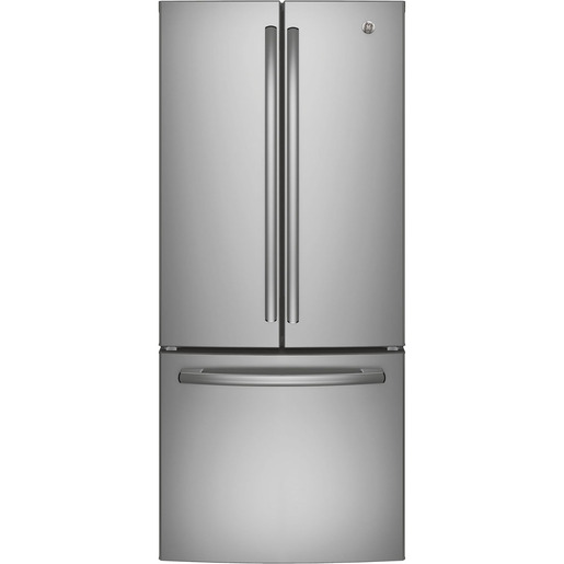 GE Réfrigérateur avec porte à deux battants de 20.8 pi³, acier inoxydable résistant aux marques de doigts - GNE21DYRKFS